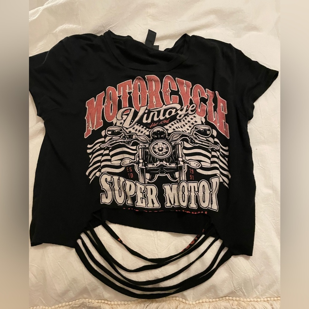Motorcycle crop top from Windsor.